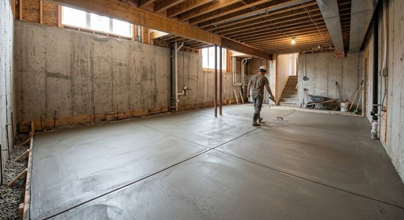 Basement Concrete Pouring in Greenville, SC