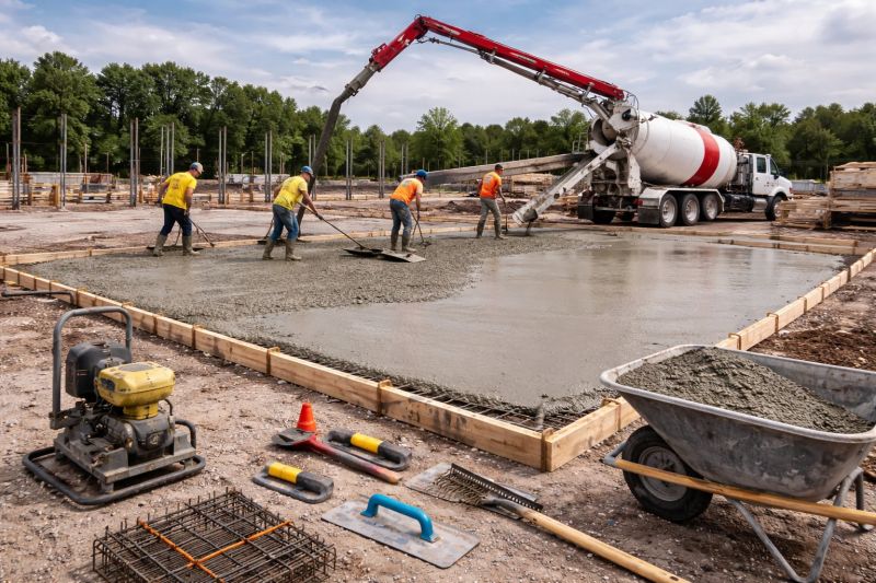 Commercial Slab Installation in Fargo, ND
