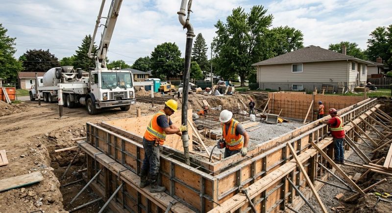 Foundation Wall Installation in Fredericksburg, VA