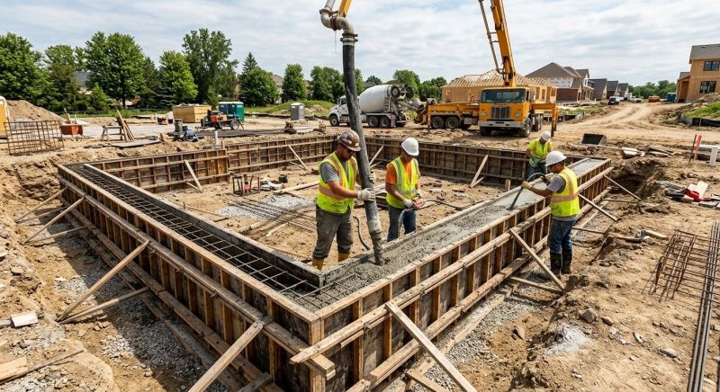 Foundation Wall Pouring in Columbus, OH