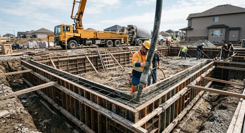 Poured Foundation Installation in Fort Wayne, IN