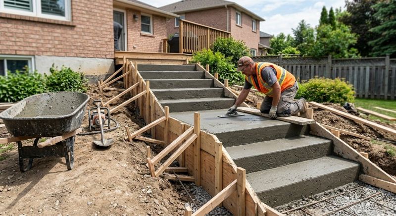 Steps Pouring in Denver, CO